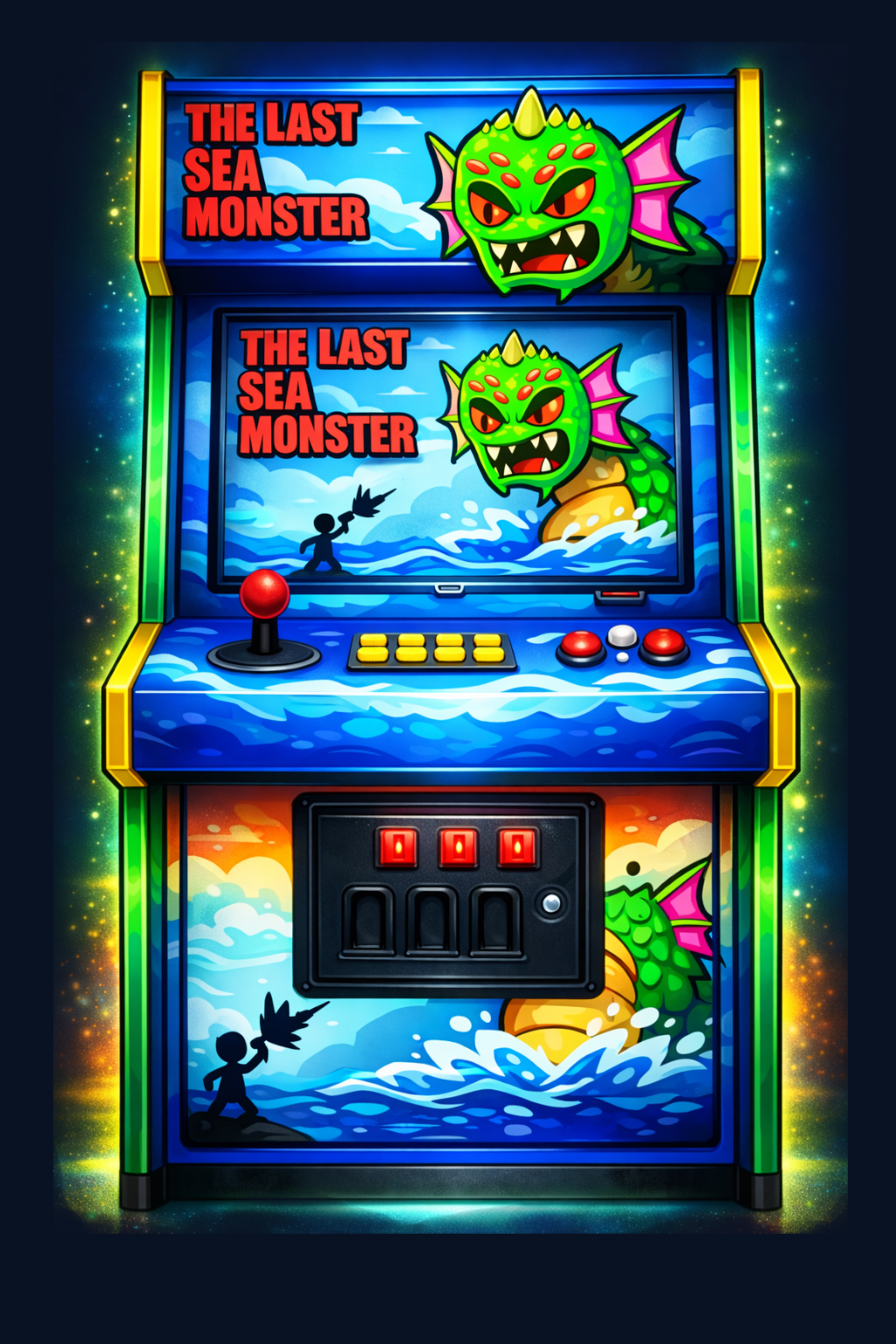 Last Sea Monster cabinet artwork